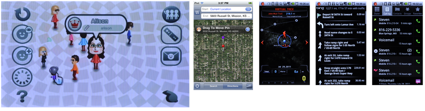 Figure 6-1. Iconic labeling allows you to add information and selection methods directly to graphical or visualized data elements. The user knows what the interesting stuff is on the page, can tell the difference between the various types of information, and has an accurate expectation of what will happen if he selects an item. Even if the element opens additional details, hints of the data are presented contextually and invite users to find other features without exploration.