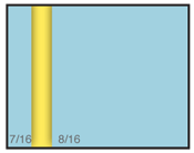 When scrolling or dragging from one frame to another, a gap between frames will be displayed. Shadows or some other effects should be used to make the distinction between frames clear.