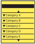 A Hierarchical List folded, with no children visible.