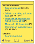 Additional information about a link should be presented immediately after the link text, and not as a part of the link. File types and size may simple be text as shown. Use an icon or the name of the provider (if short) for content that will load a new application or leave the site.