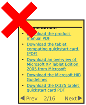 Do not use repeated or unnecessary prefixes, like "Click here" or "Download," as shown. Additional information, such as file types, should not be part of the link text. Compare the scanability and readability of this with the previous example.