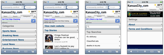 If you don’t follow the principles of a grid and templates, you will end up applying components in overly variable ways. Here, the title is far below the tab, separated by the banner ad. On the search page, there is a search dialogue above the title, pushing it down further. On the home page the addition of the “more” icon makes it not clear if “Top Stories” is the page title, section title or something else. And in settings, the new style of banner draws the eye so it seems, for a moment, that this is the title.