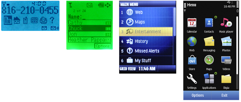 Over time, display technology has improved dramatically, until now color depth and resolution is high enough traditional pixel-based display concerns are beginning to change. However, there is still a tradeoff in cost and power consumption. Devices will always have a variety of screen quality. By the way, to the left is a StarTAC, just like my first phone.