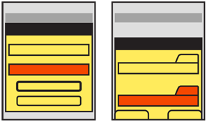 Username and password fields do not change, but submit and cancel can change depending on the interaction methods available, and the OS standards. Touch and pen devices are very different from scroll-and-select.